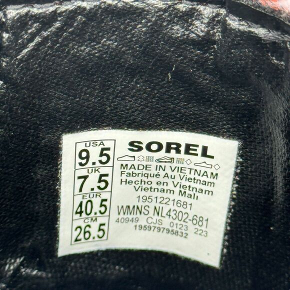 Sorel Brex Boot Chelsea Chunky 9.5 Waterproof Ankle Boots Red Cherry Women's NEW - Picture 9 of 10